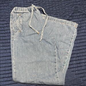 Zara Light Blue Flare & Wide Leg Jeans